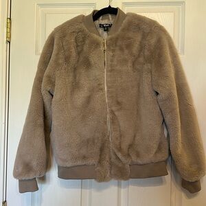 NWOT Say What faux fur jacket